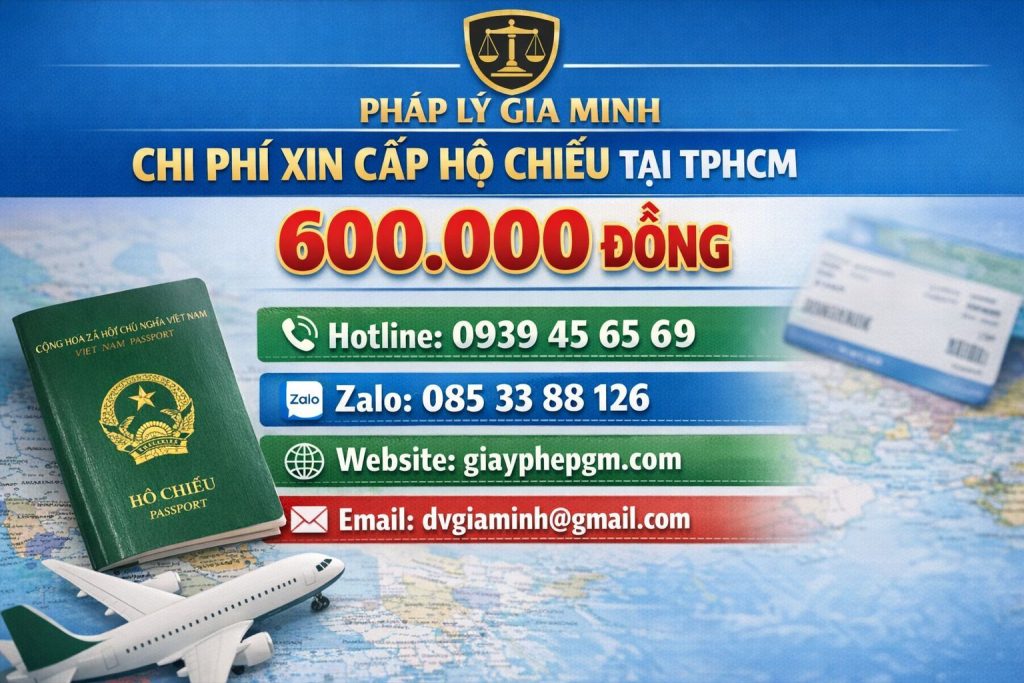 chi phí làm hộ chiếu tại tphcm 