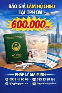 chi phí làm hộ chiếu tại tphcm
