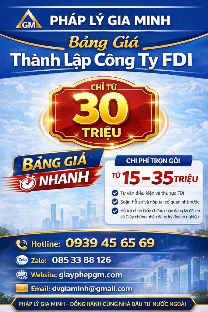 Chi phí thành lập công ty nước ngoài nhanh tại hà tĩnh