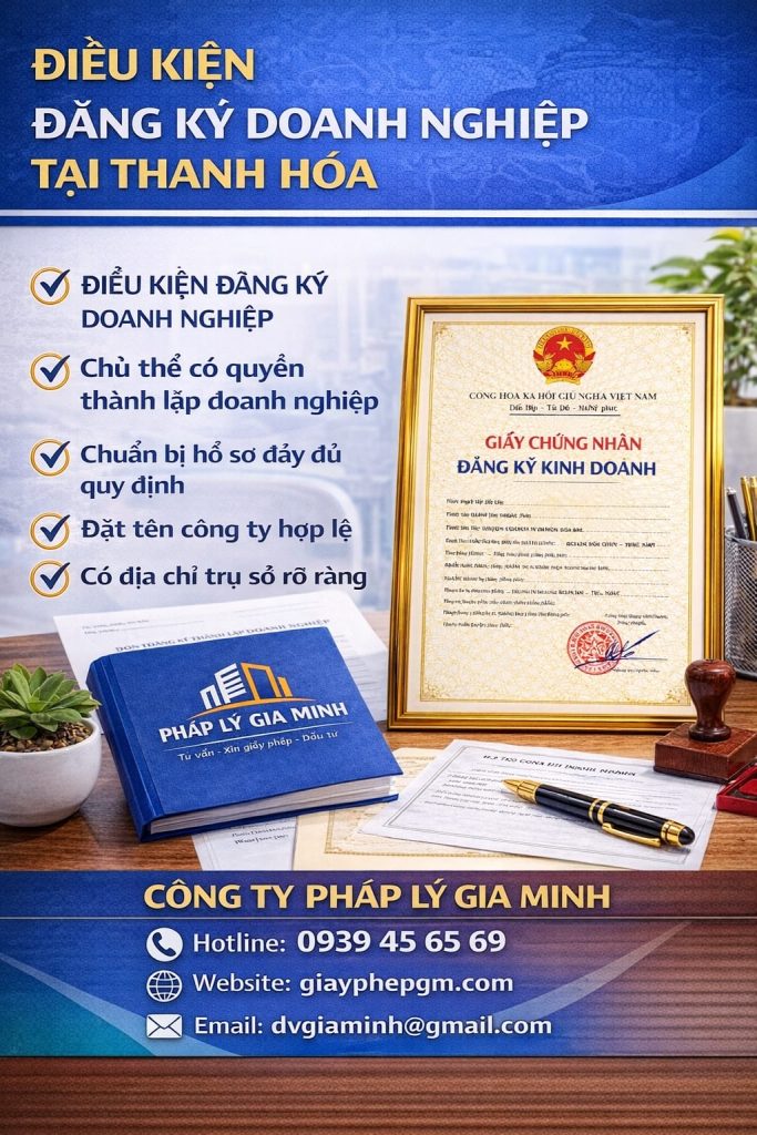 Dịch vụ đăng ký doanh nghiệp tại Thanh Hóa
