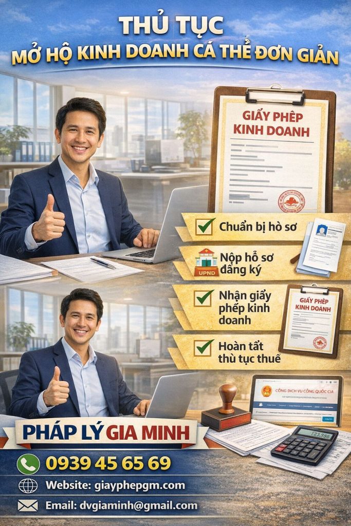 Hồ sơ đăng ký hộ kinh doanh tại Hà Nội cần giấy đề nghị, giấy tờ cá nhân và thông tin ngành nghề 