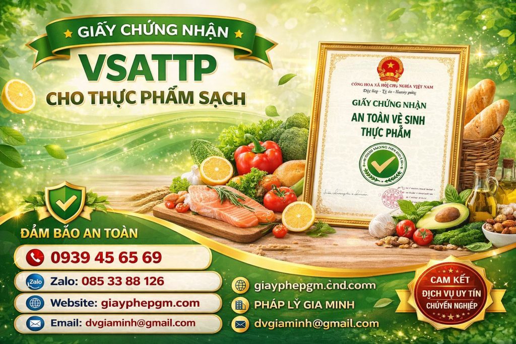 hồ sơ đăng ký thành lập công ty thực phẩm