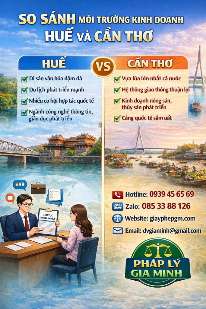 Hồ sơ mở công ty sản xuất hàng tiêu dùng ở Huế gồm những gì