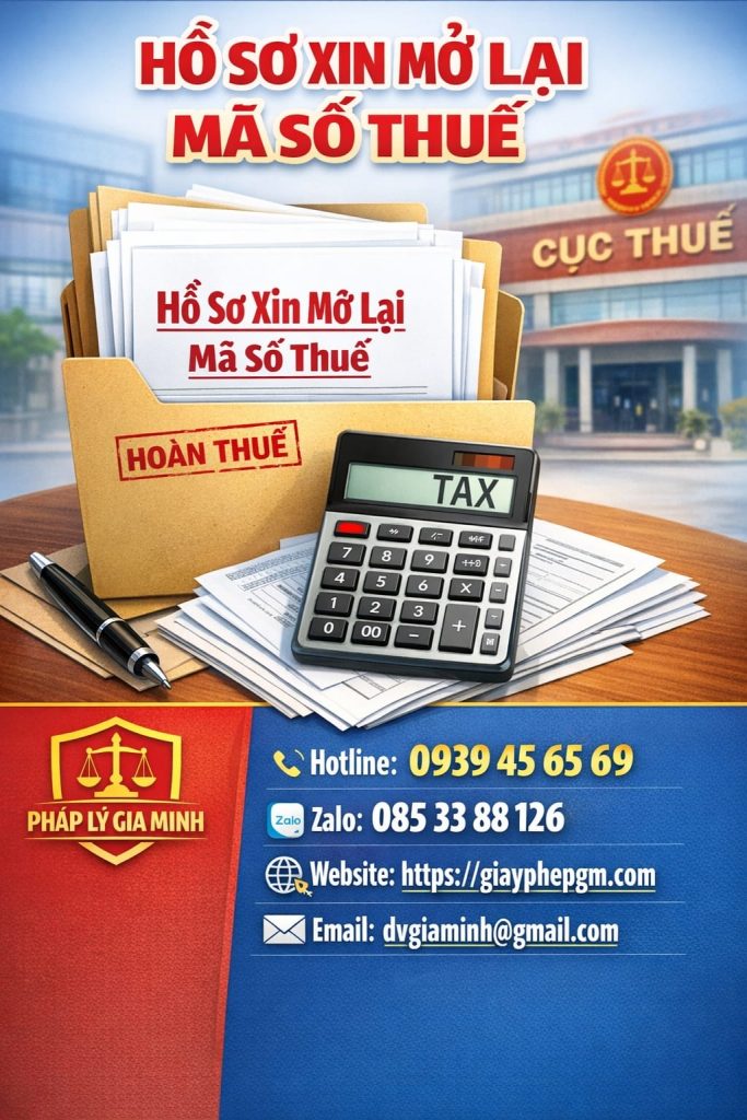 Hồ sơ mở lại mã số thuế