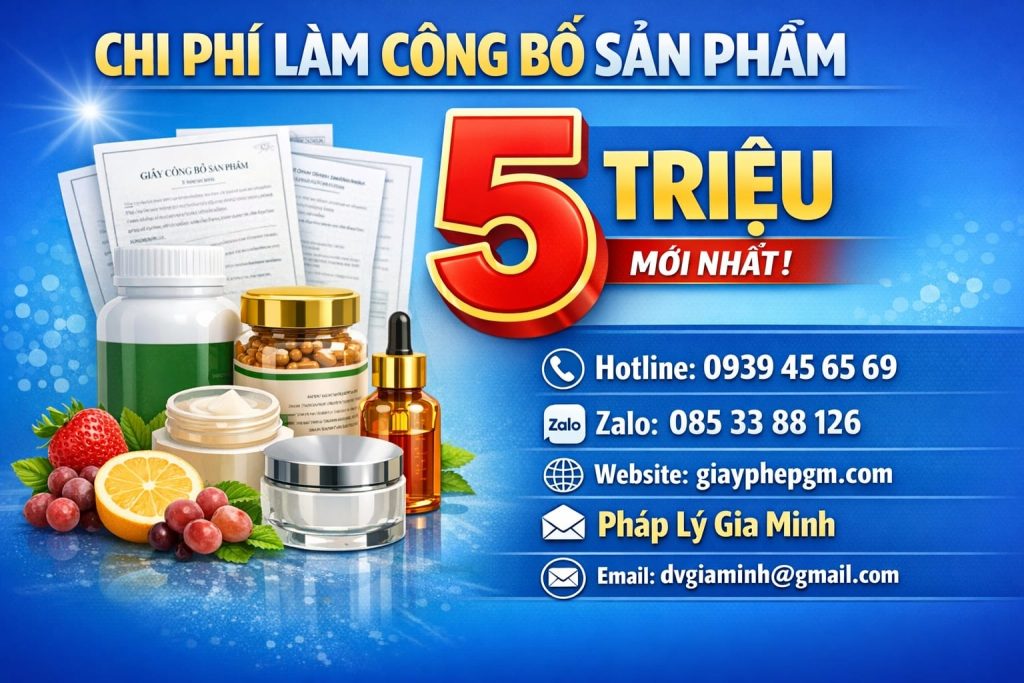 phí công bố sản phẩm tại nghệ an