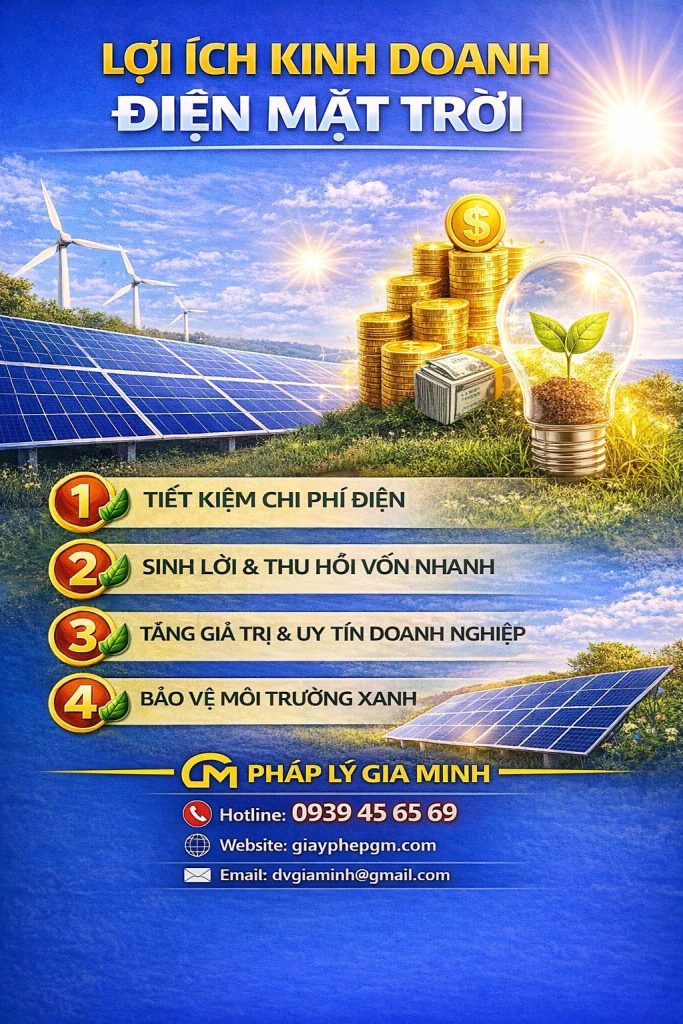 thành lập công ty điện mặt trời tại thanh hóa
