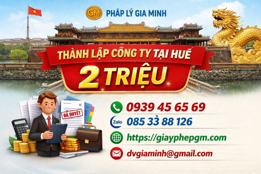 Thành lập công ty tại Huế