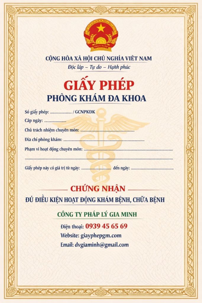 Xin giấy phép phòng khám tại quảng ninh