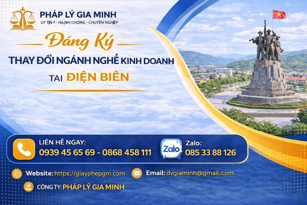 Cách thay đổi ngành nghề kinh doanh tại Điện Biên đúng luật