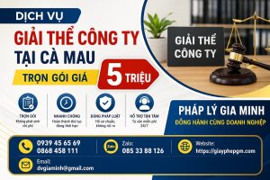 chi phí đóng công ty tại cà mau