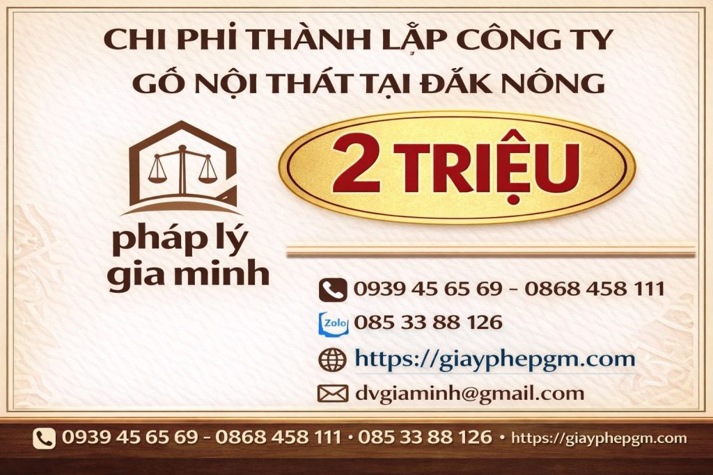 Chi phí thành lập hộ kinh doanh gỗ nội thất tại Đồng Nai tiết kiệm