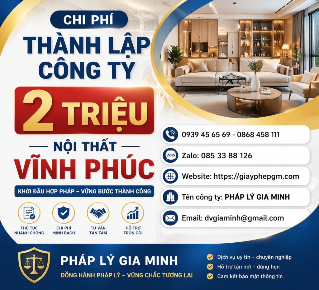 Chi phí thành lập hộ kinh doanh gỗ nội thất tại Long An tiết kiệm