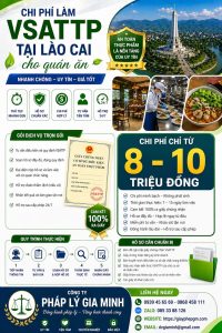 chi phí xin giấy vệ sinh an toàn thực phẩm tại lào cai