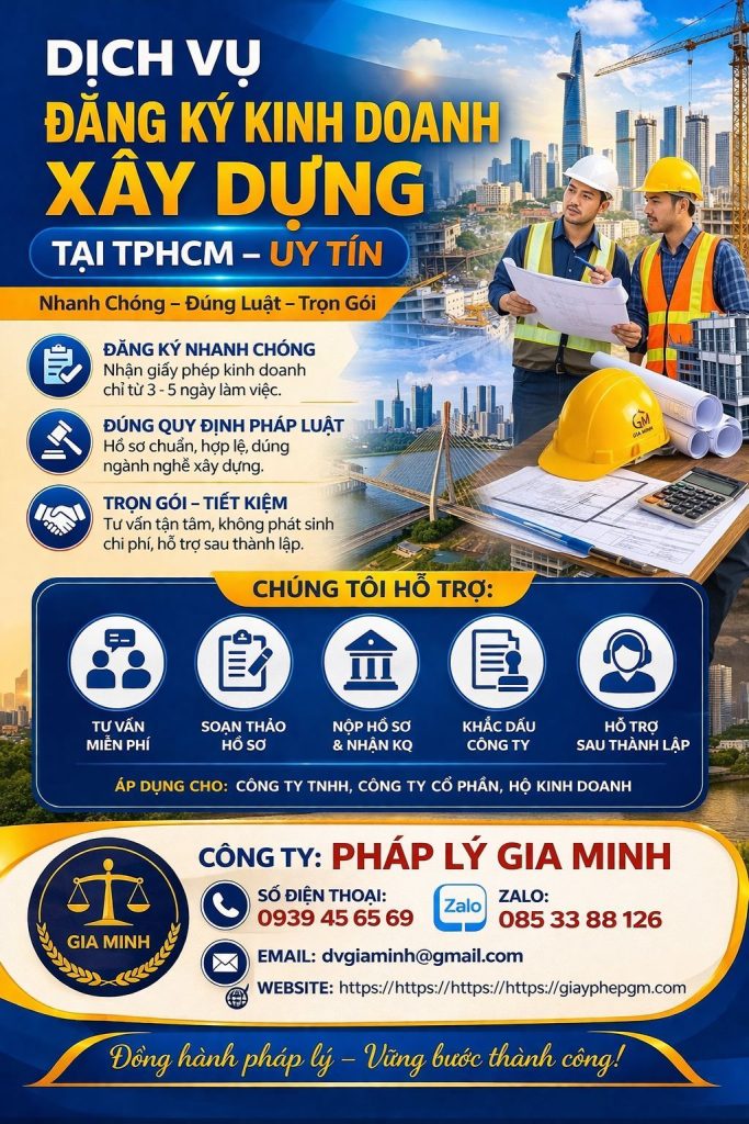 Dịch vụ đăng ký kinh doanh vật liệu xây dựng