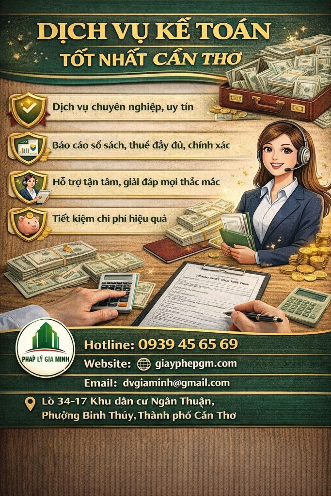Dịch vụ báo cáo thuế cho doanh nghiệp mới tại Cần Thơ