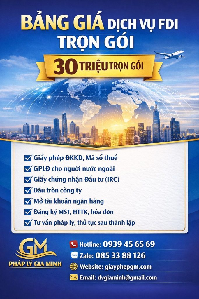 Dịch vụ làm giấy phép đầu tư