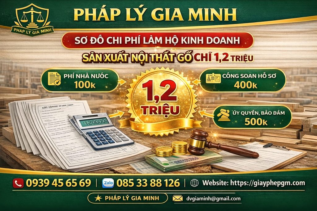 dịch vụ thành lập hộ kinh doanh gỗ nội thất tại long an