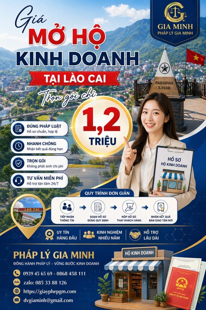 dịch vụ thành lập hộ kinh doanh tại lào cai