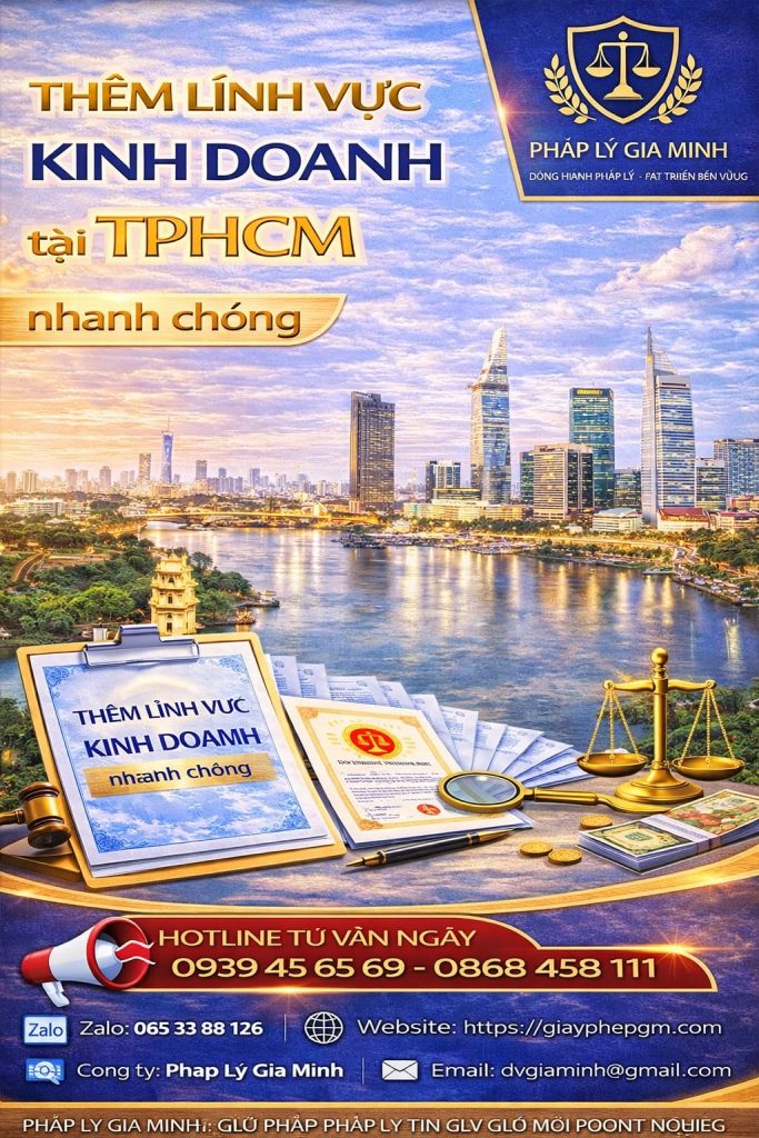 dịch vụ thêm ngành nghề tại tphcm
