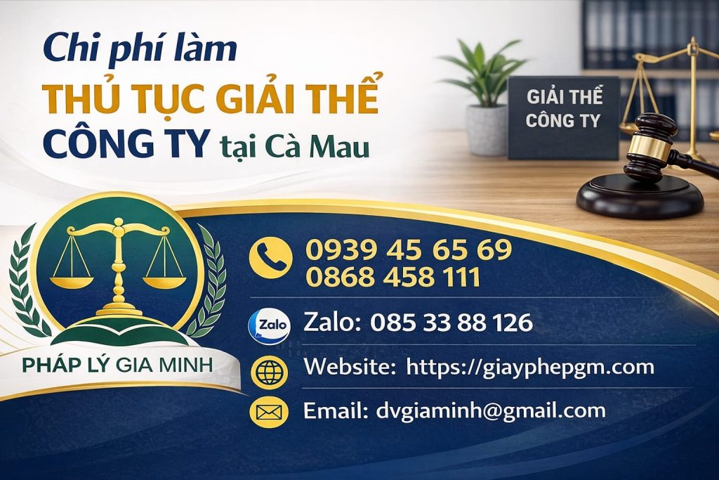 giải thể địa điểm kinh doanh không còn hoạt động tại cà mau