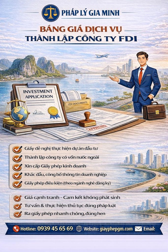 Giấy phép đầu tư cho nhà đầu tư nước ngoài