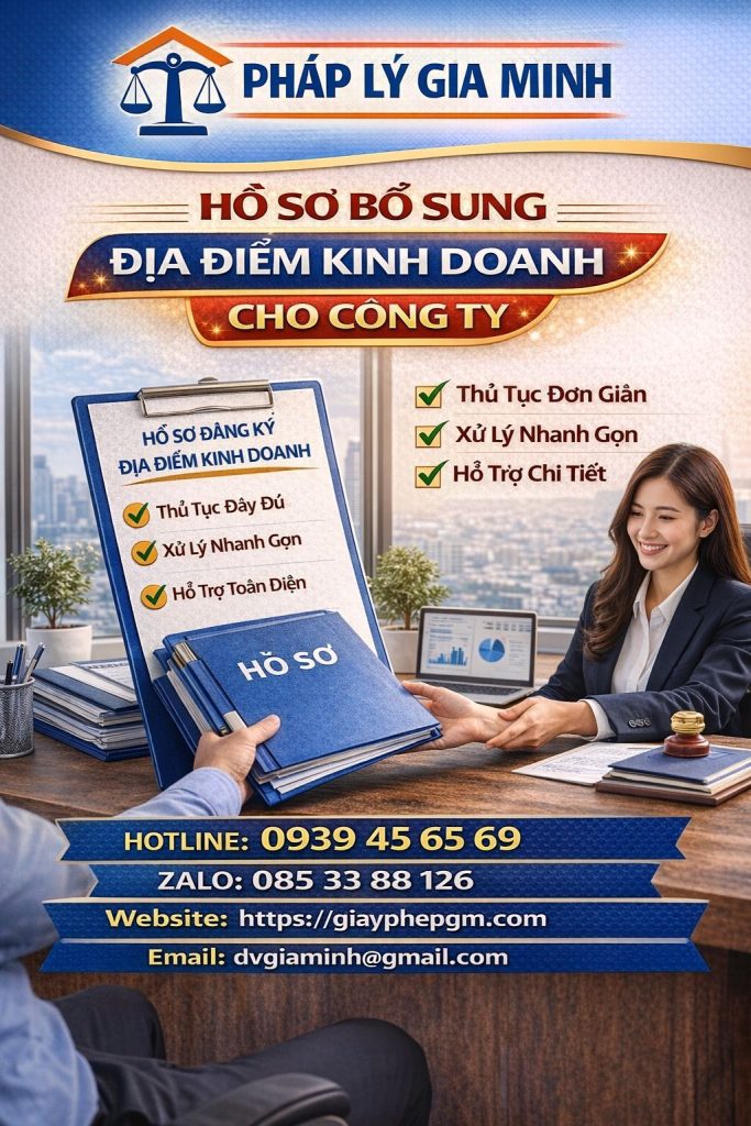 Hồ sơ đăng ký địa điểm kinh doanh Nghệ An đầy đủ