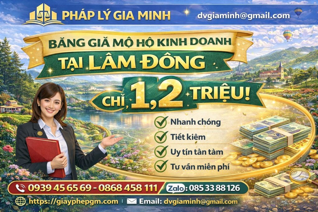 hồ sơ xin giấy phép hộ kinh doanh tại lâm đồng