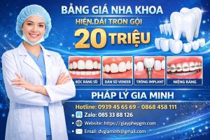 hồ sơ xin giấy phép phòng khám nha khoa