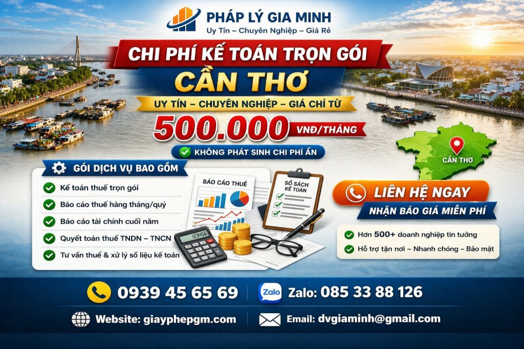 Kế toán chuyên nghiệp cho doanh nghiệp mới thành lập tại Cần Thơ