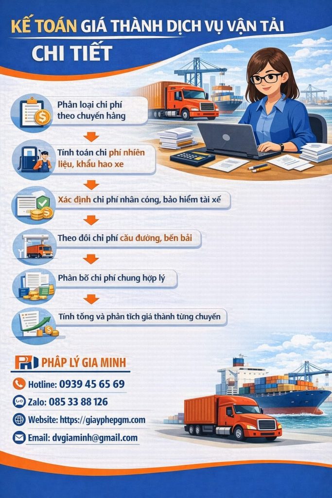 kế toán công ty vận tải container