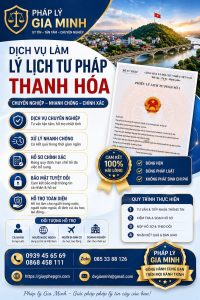 làm lý lịch tư pháp thanh hóa
