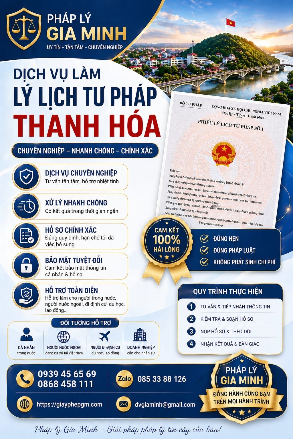làm lý lịch tư pháp thanh hóa