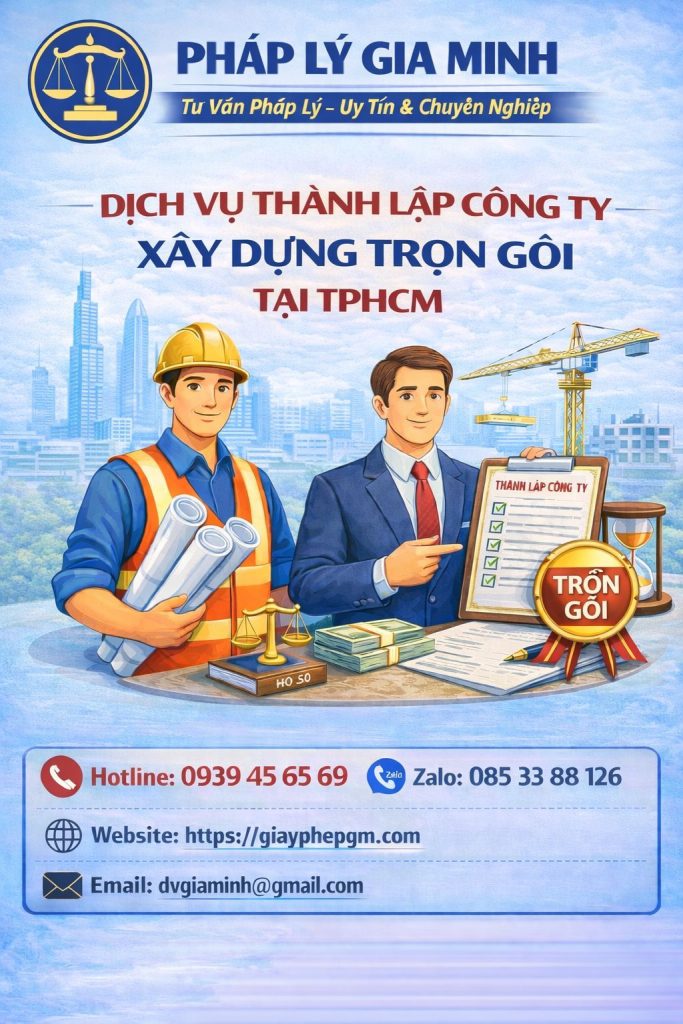  Mở công ty xây dựng tại TPHCM