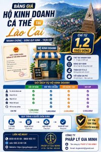 mở hộ kinh doanh quán ăn tại lào cai