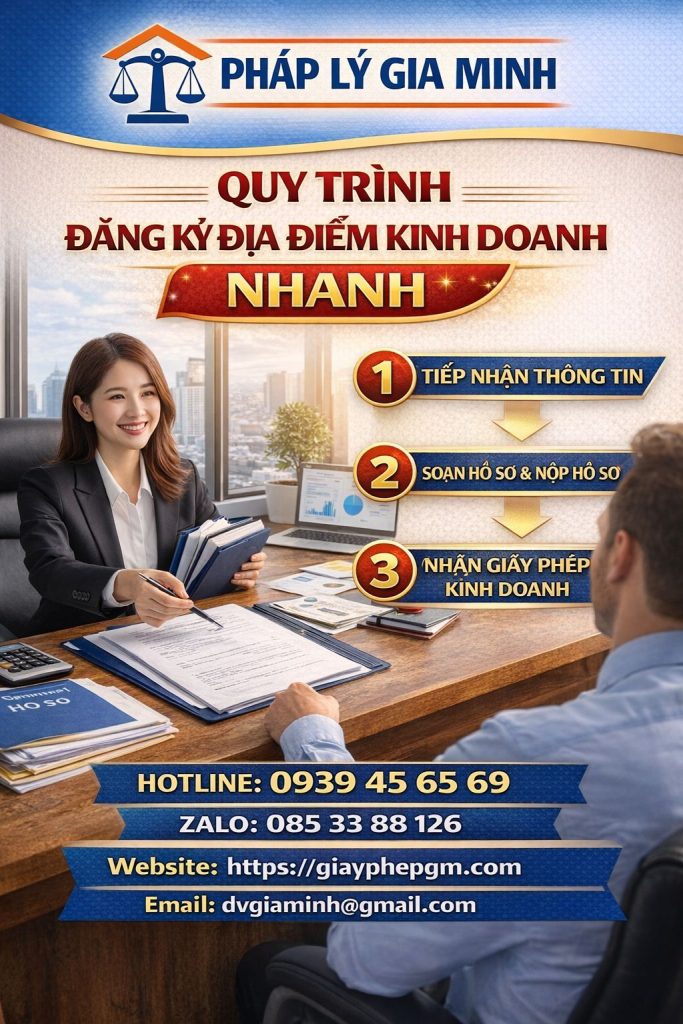 Quy trình đăng ký địa điểm kinh doanh tại Bắc Ninh chi tiết