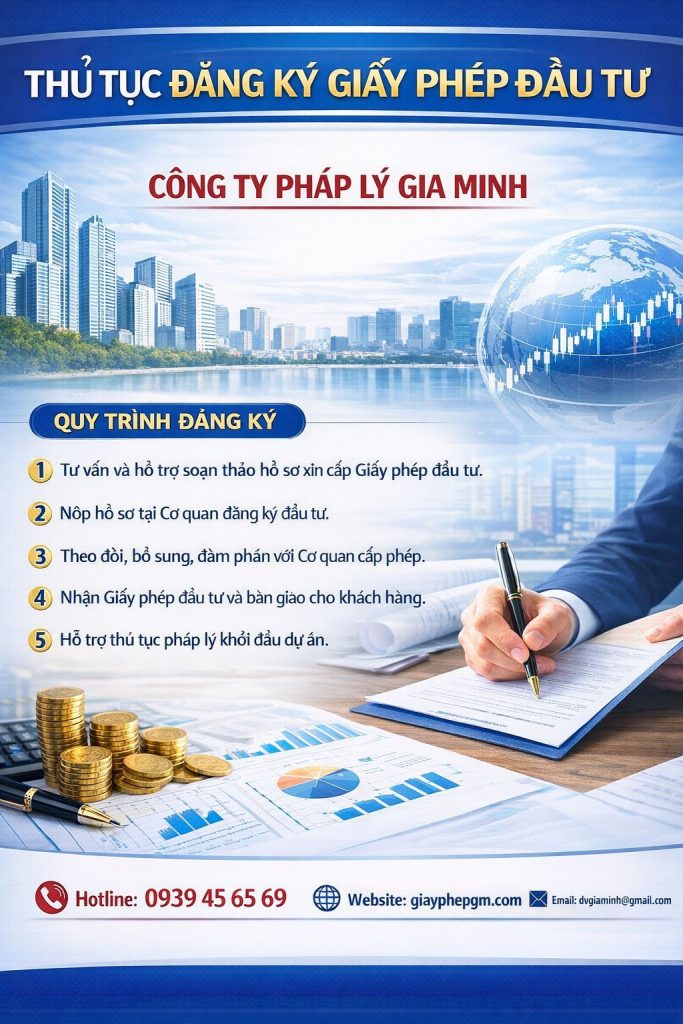 Quy trình xin giấy chứng nhận đầu tư từng bước
