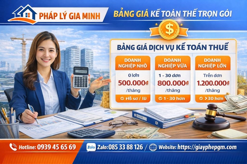 sổ sách kế toán trọn gói đồng nai