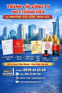 thành lập công ty tnhh tại phường sài gòn