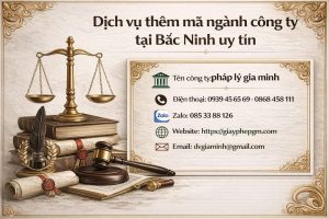 thêm mã ngành doanh nghiệp tại bắc ninh