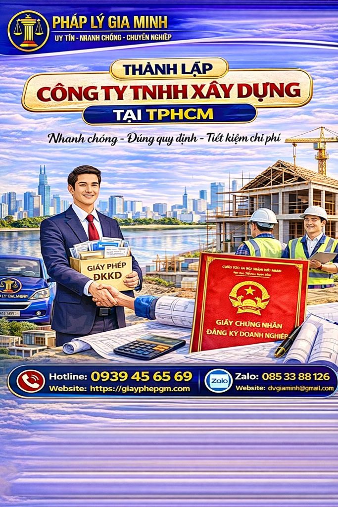thủ tục mở công ty xây dựng dân dụng tại tphcm