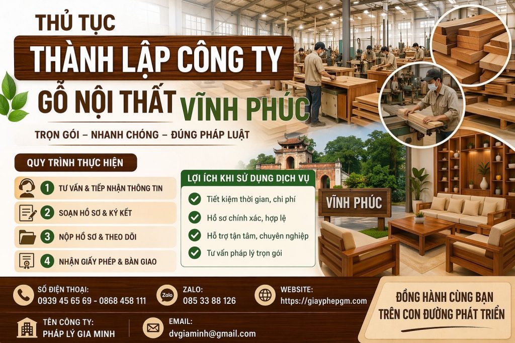 Thủ tục mở hộ kinh doanh gỗ nội thất tại Long An nhanh chóng