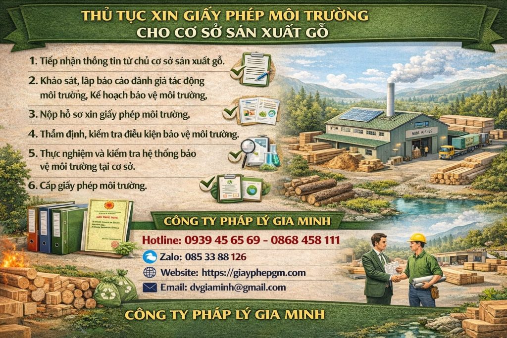 Thủ tục xin giấy phép môi trường cho cơ sở sản xuất gỗ
