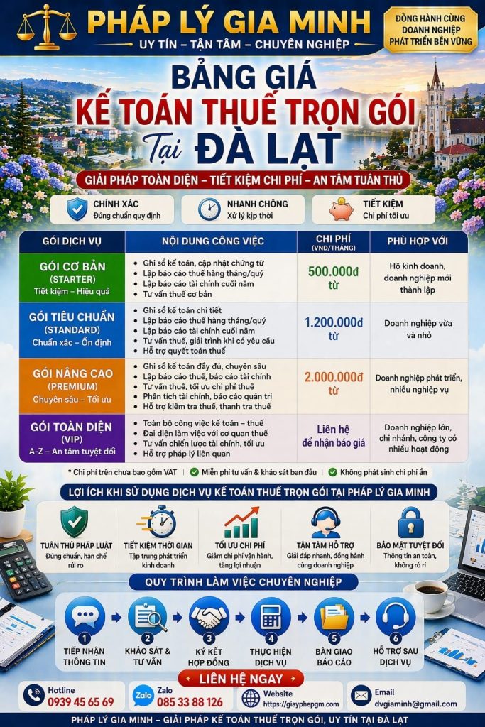 thuê dịch vụ kế toán tại lâm đồng