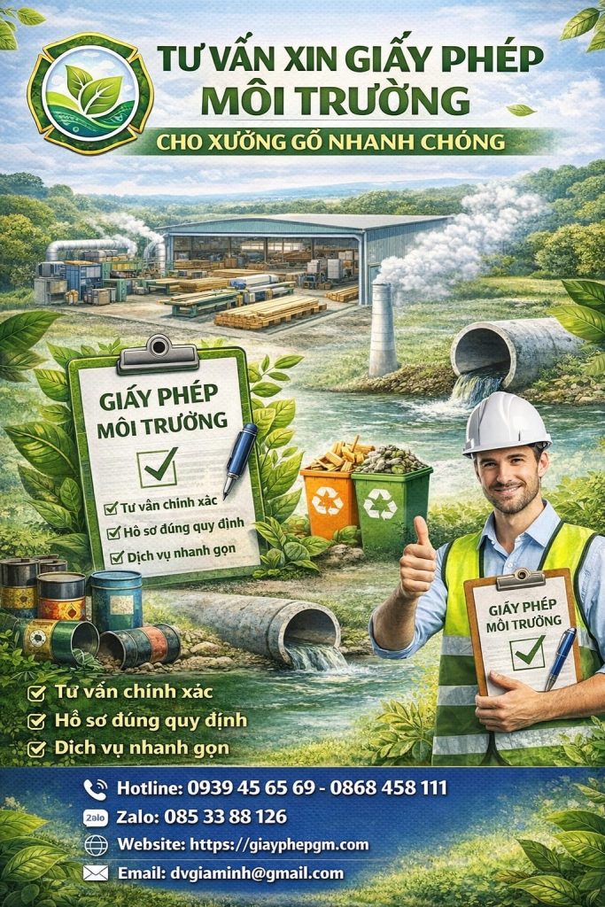 Tư vấn xin giấy phép môi trường cho xưởng gỗ nhanh chóng