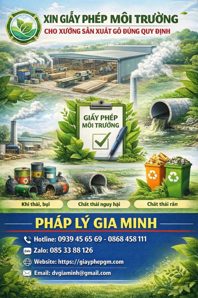 Xin giấy phép môi trường cho xưởng sản xuất gỗ đúng quy định