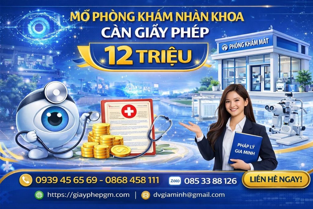 xin mở phòng khám mắt tư nhân nhanh tại thái nguyên