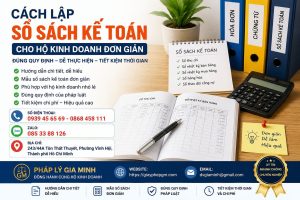 Cách lập sổ sách kế toán cho hộ kinh doanh