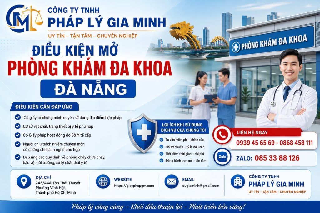 Điều kiện mở phòng khám đa khoa Đà Nẵng