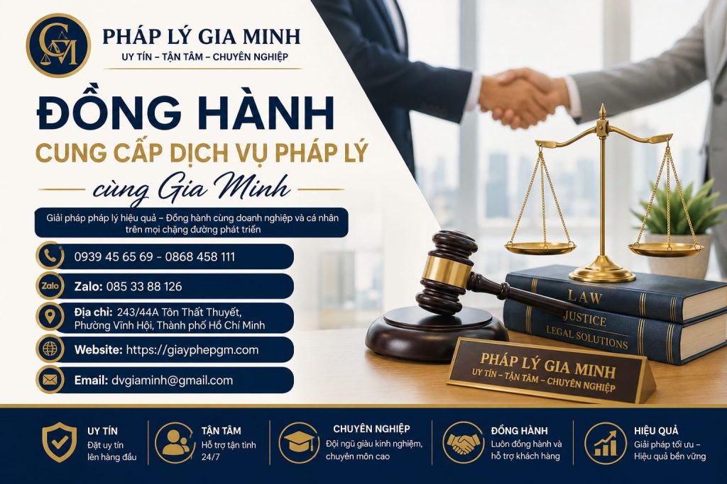 Đồng hành cung cấp dịch vụ pháp lý cùng Gia Minh
