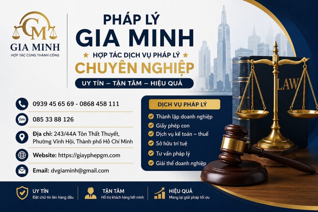 Gia Minh hợp tác dịch vụ pháp lý chuyên nghiệp